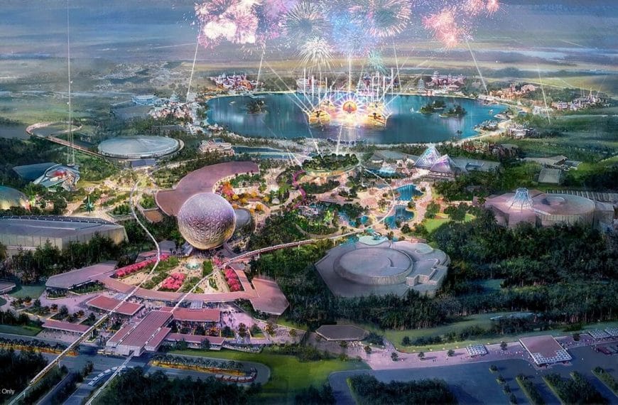An artist rendering of how EPCOT will look in 2021