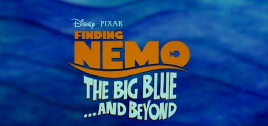 Finding Nemo: The Big Blue.. and Beyond Title Screen