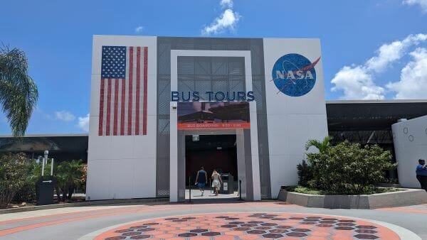 Entrance for the Bus Tours at Kennedy Space Center