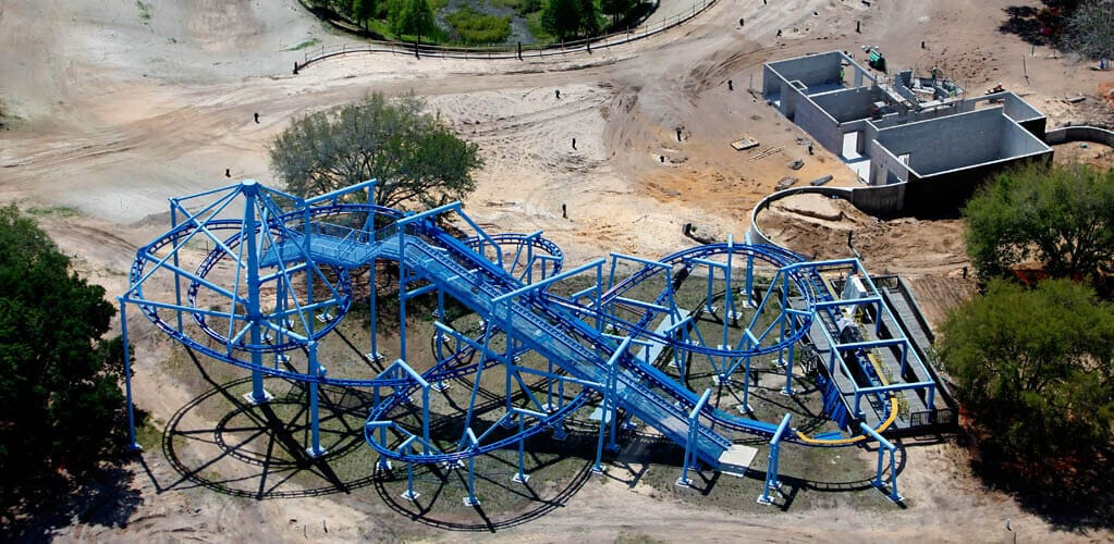 Ariel view of Flying School when Merlin took over Cypress Gardens and began transforming it into Legoland Florida.