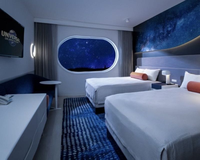 Artist impression of a typical room in Universal Stella Nova Resort when it opens