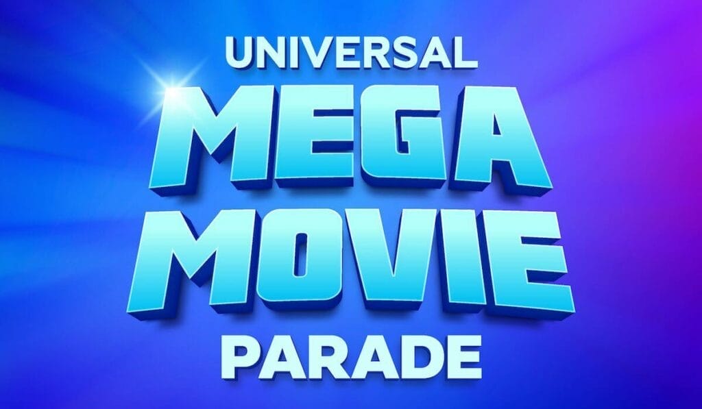 The logo for Universal's new Mega Move daytime parade, debuting on July 3rd
