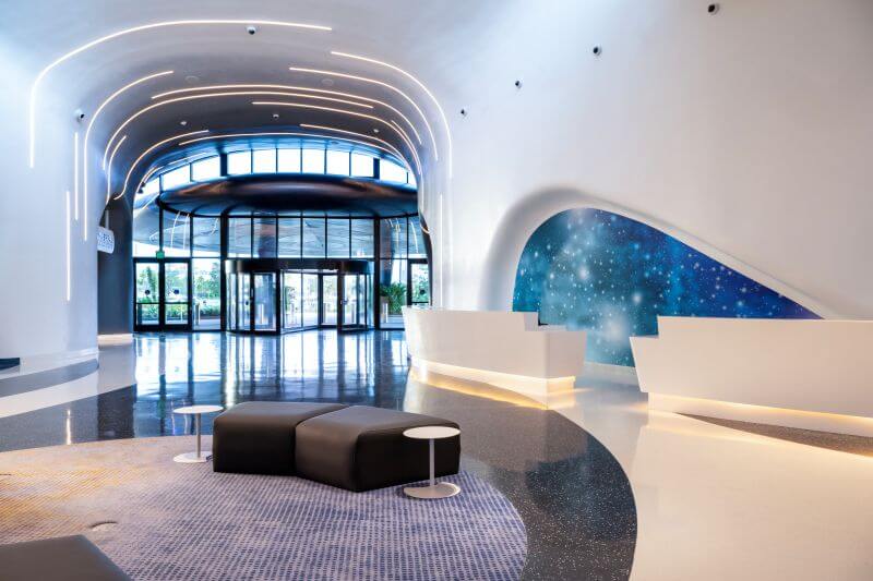 The Universal Stella Nova Resort Lobby and check in area