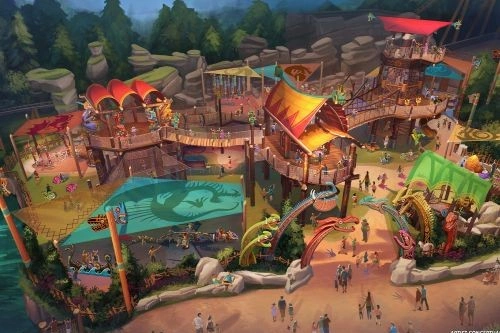 Epic Universe Viking Training Camp Artist Concept Epic Universe Viking Training Camp Artist Concept