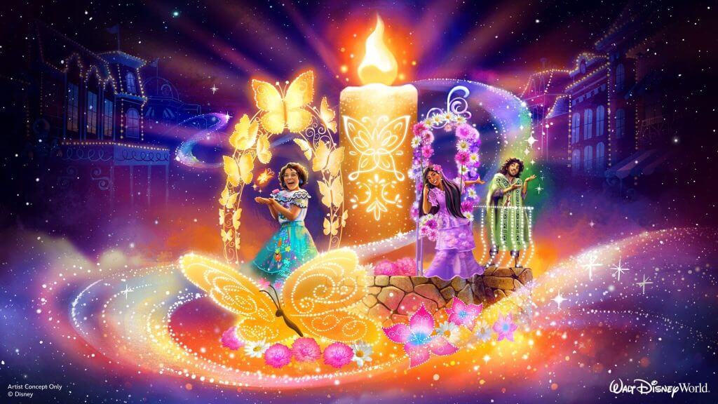 Disney Encanto Starlight parade float concept image.