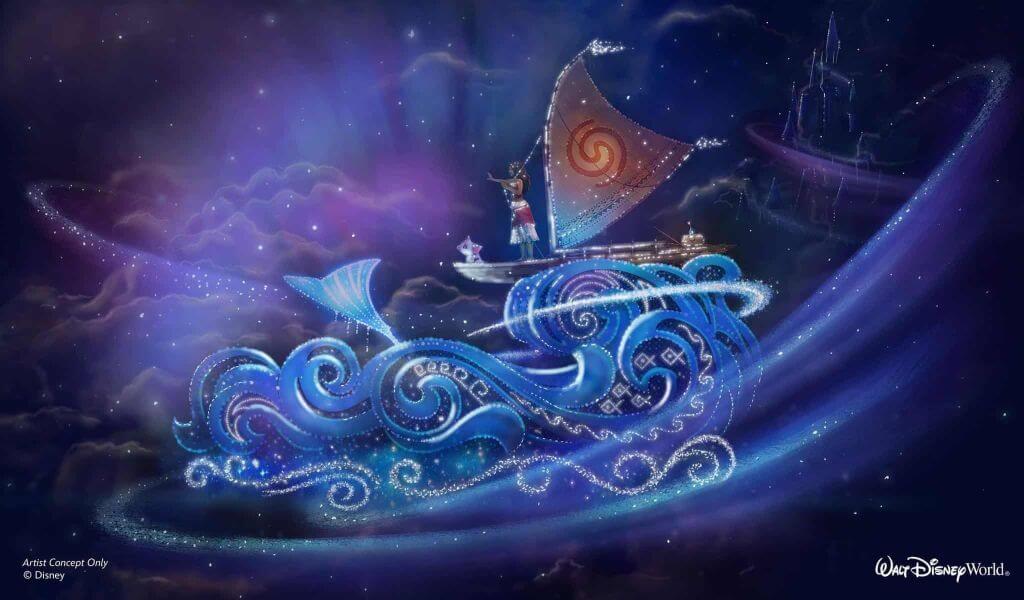 Disney Moana Starlight parade Float concept Image