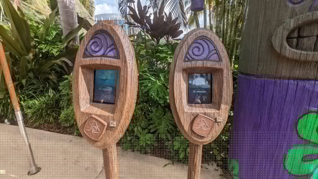 Tap stations for Krakatau water coaster in Volcano Bay